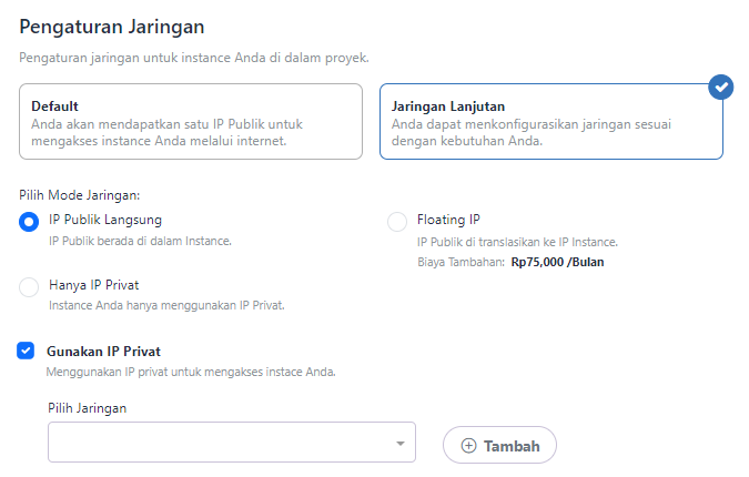 Pengaturan Jaringan Lanjutan