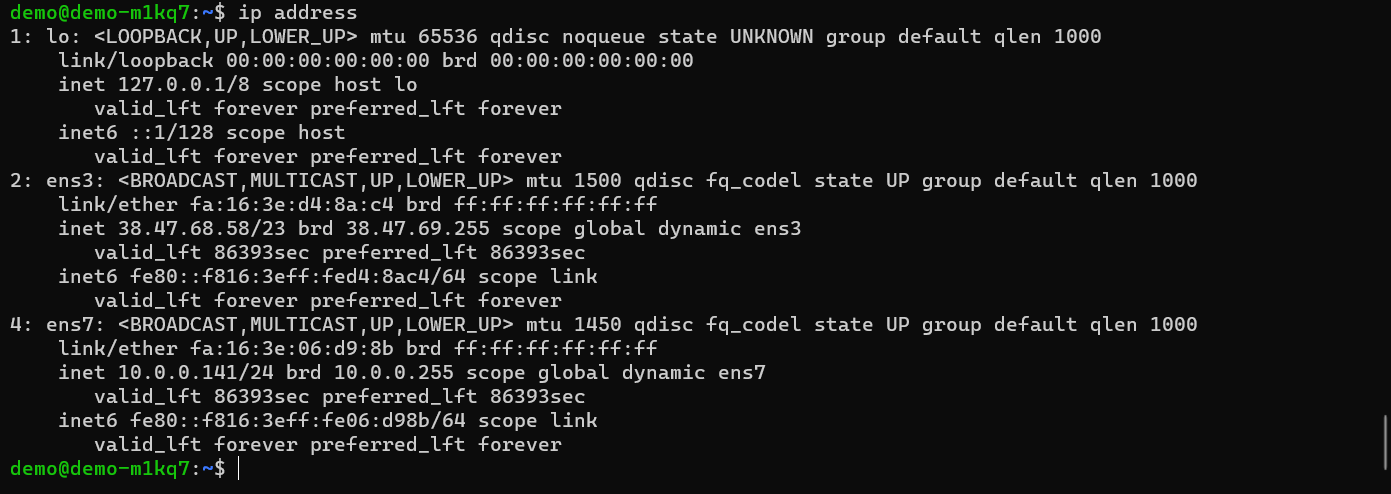 Address Sudah Terkoneksi