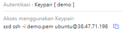 Contoh Keypair