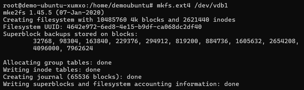 IP Address Sudah Terkoneksi