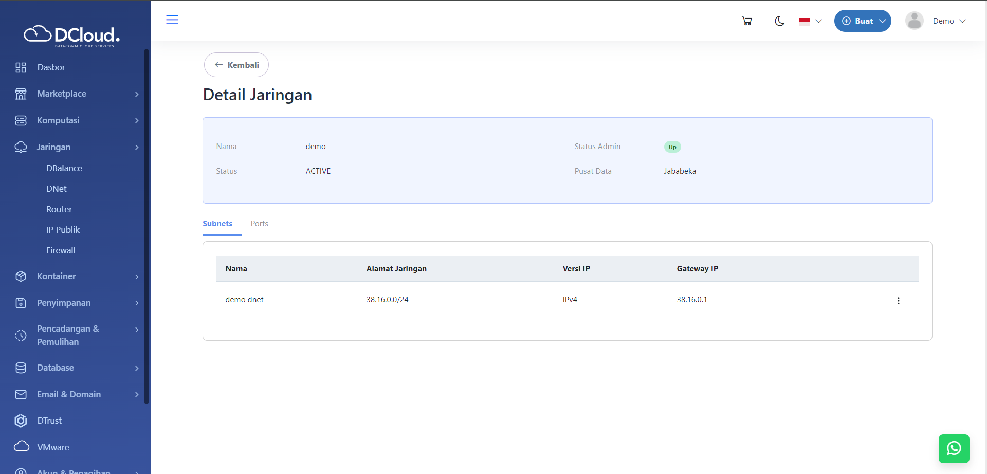 Halaman Lihat Detail