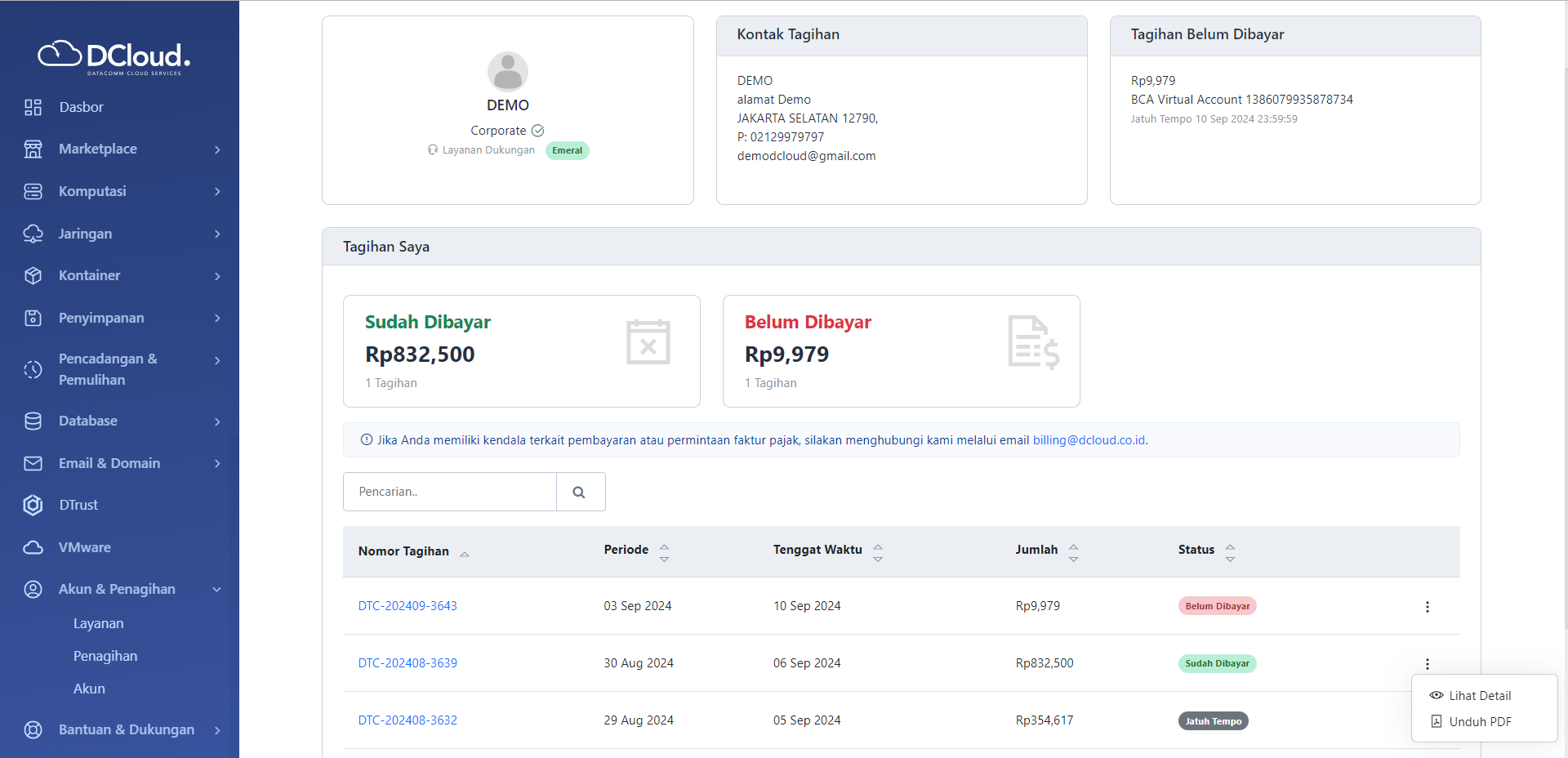 Halaman Pilihan Unduh