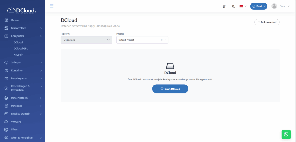 Buat DCloud - Dokumentasi DCloud