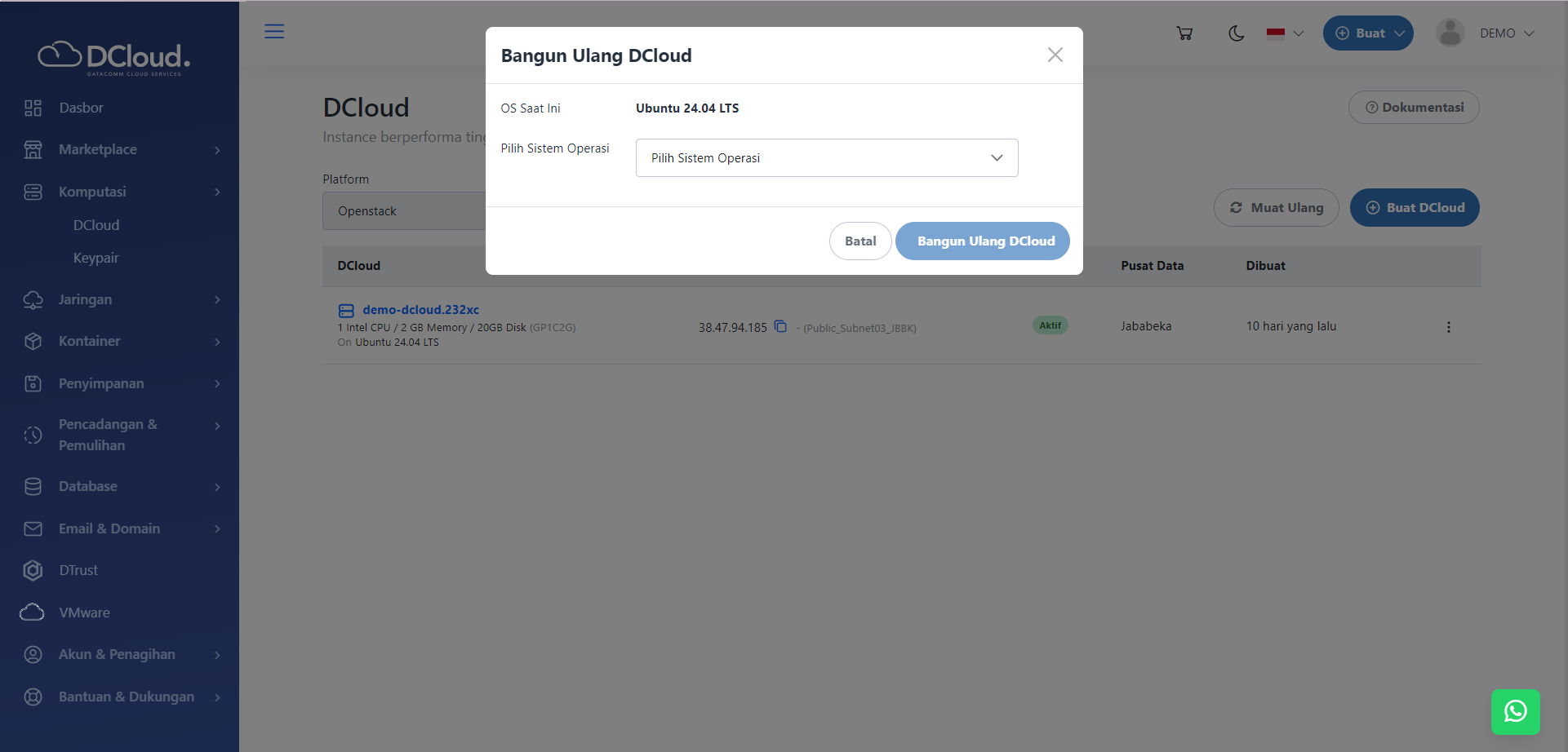 Halaman Bangun Ulang
