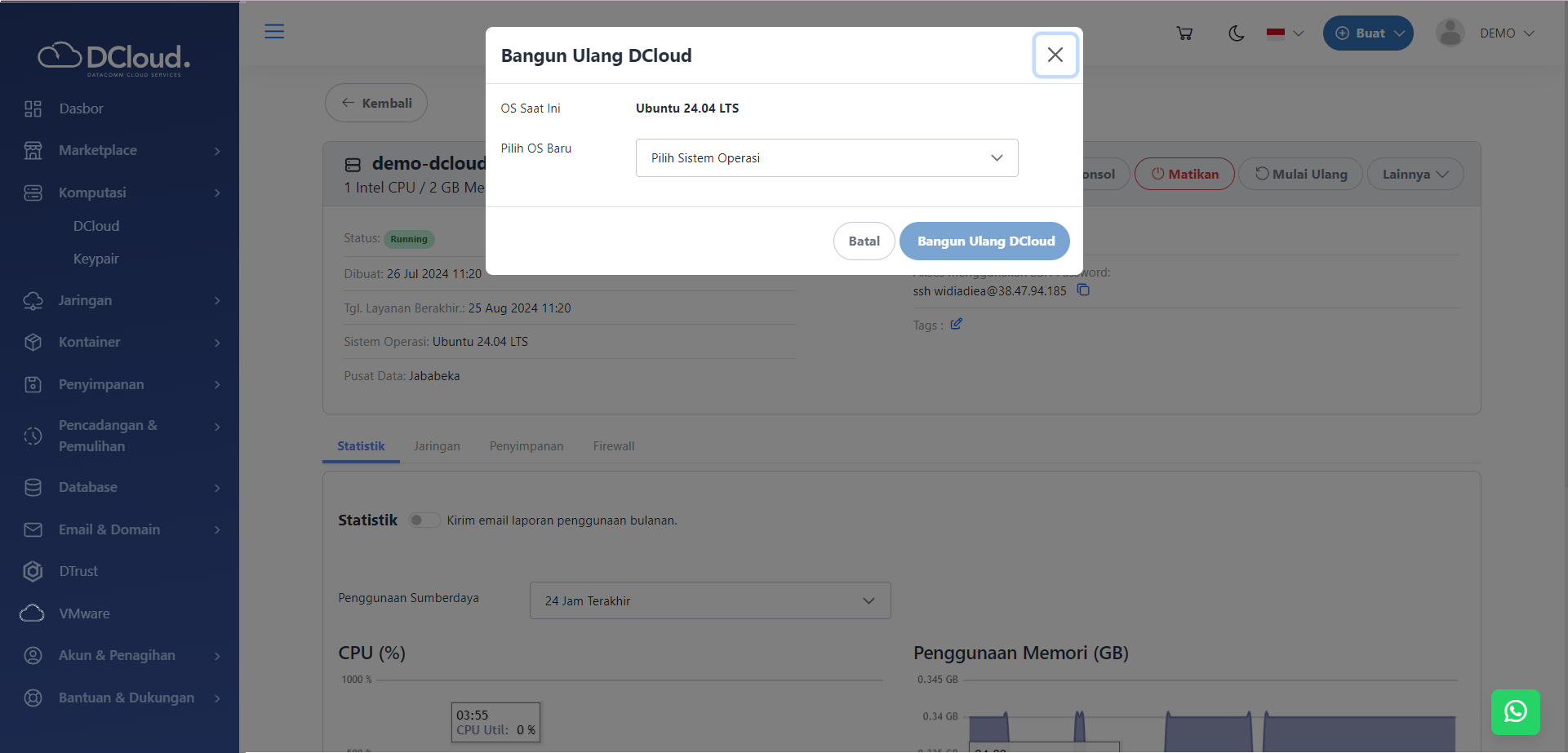 Halaman Detail Bangun Ulang