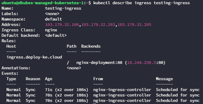 Konfigurasi Berhasil