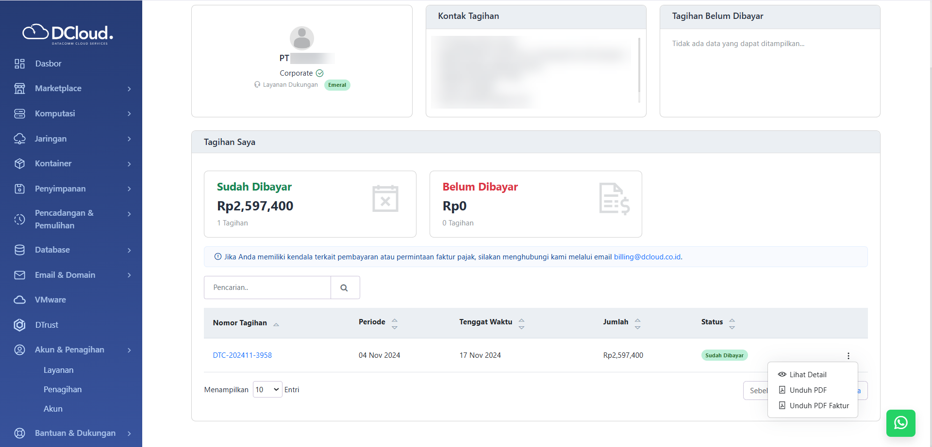 Halaman Pilihan Unduh