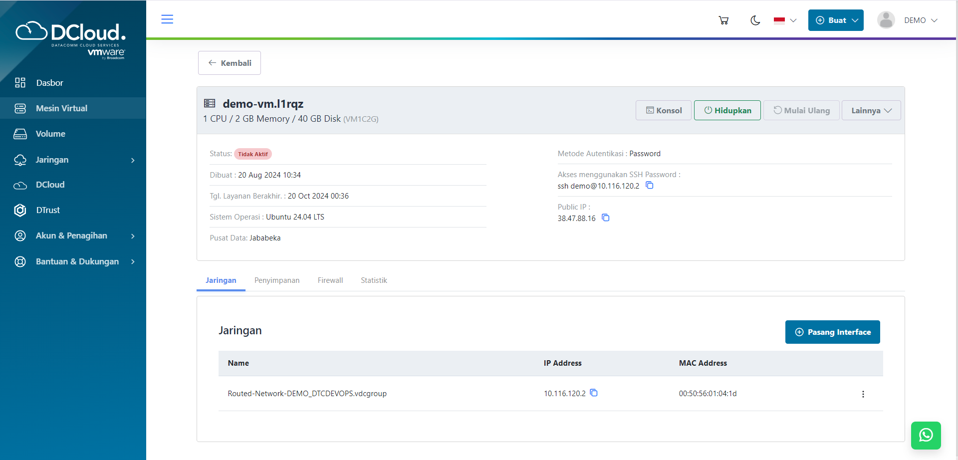 Halaman Detail Layanan