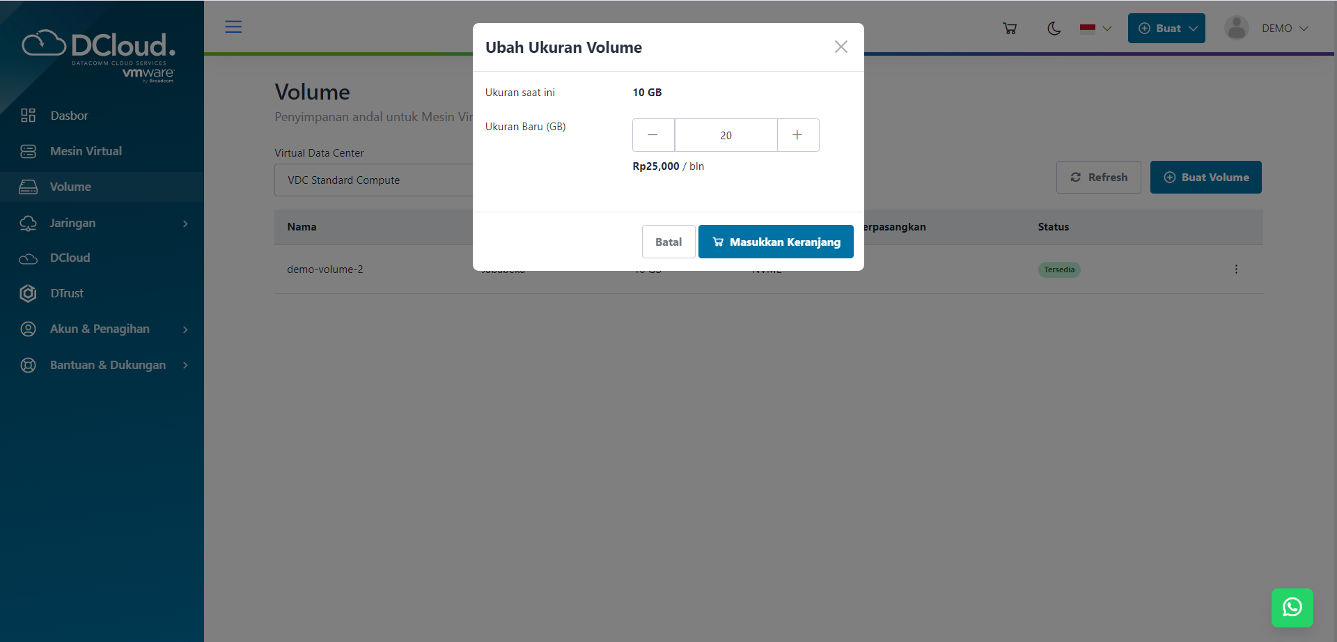 Halaman Ubah Ukuran DBlock